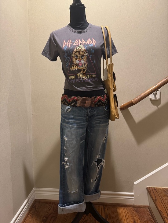 Cotton On Tops - Cotton On Charcoal Gray Def Leppard Graphic Tee